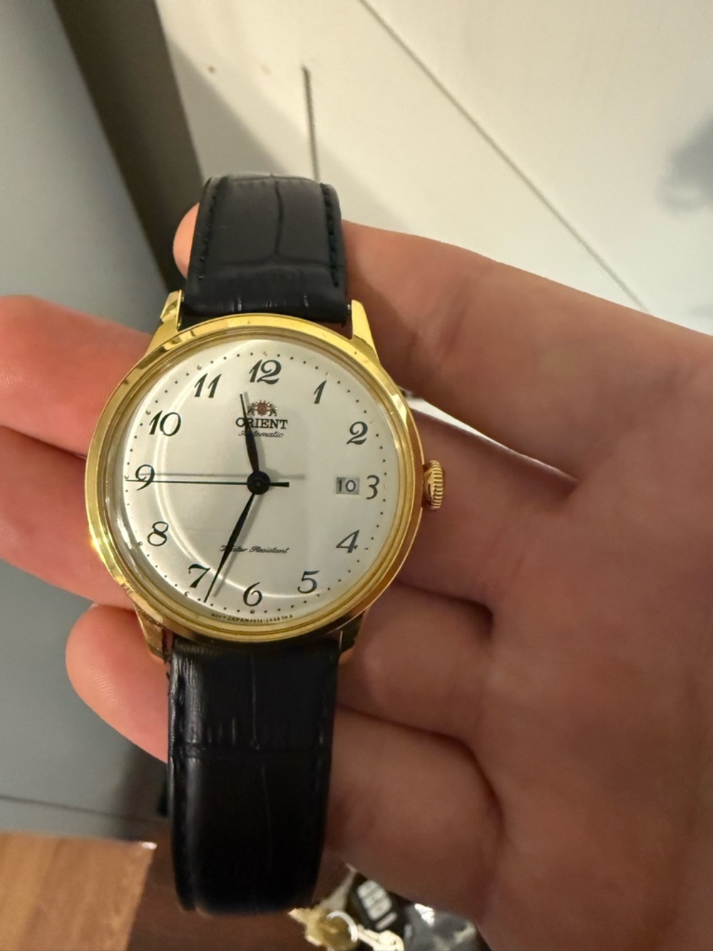 Orient Bambino version 5 Gold and Black LIKE NEW IN BOX